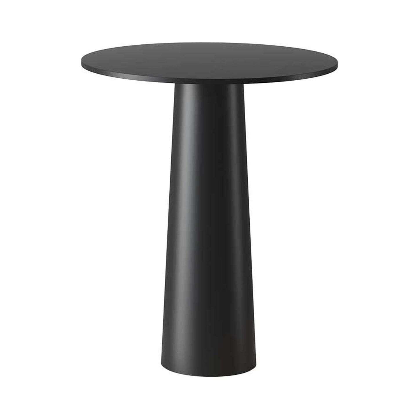 Lix Mini Outdoor LED Rechargeable Table Lamp in Jet Black.