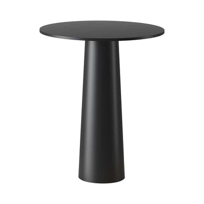 Lix Mini Outdoor LED Rechargeable Table Lamp in Jet Black.