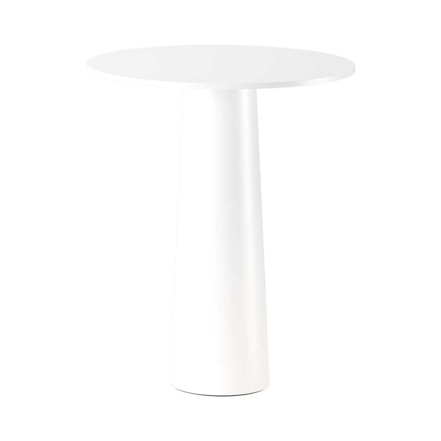 Lix Mini Outdoor LED Rechargeable Table Lamp in Pearl White.