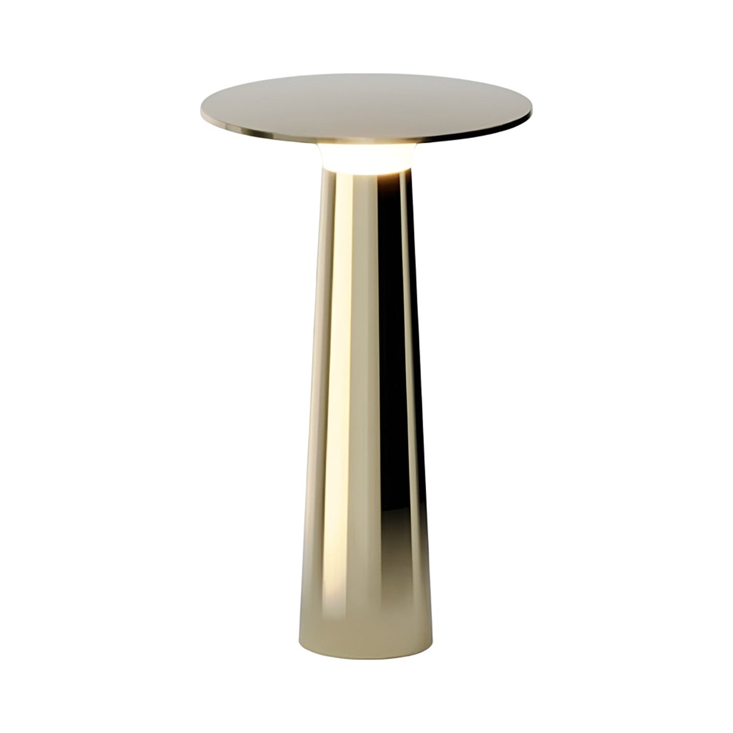Lix Outdoor LED Portable Table Lamp in Brass.