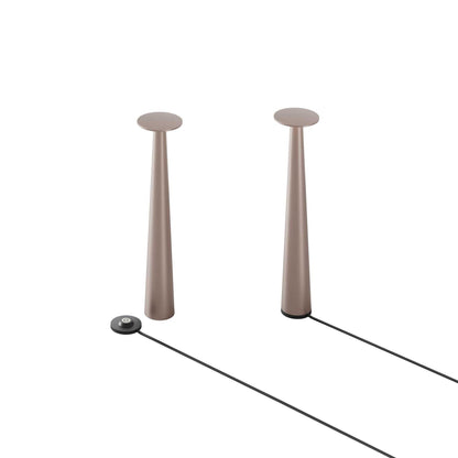 Lix Skinny Outdoor LED Rechargeable Table Lamp in Detail.