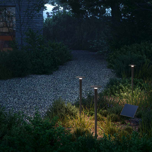Lix Spike LED Solar Join Path Light in Outside Area.
