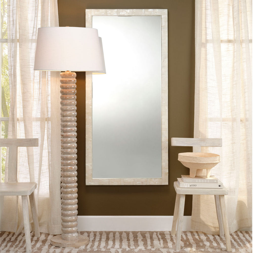 Abacus Floor Lamp in living room.