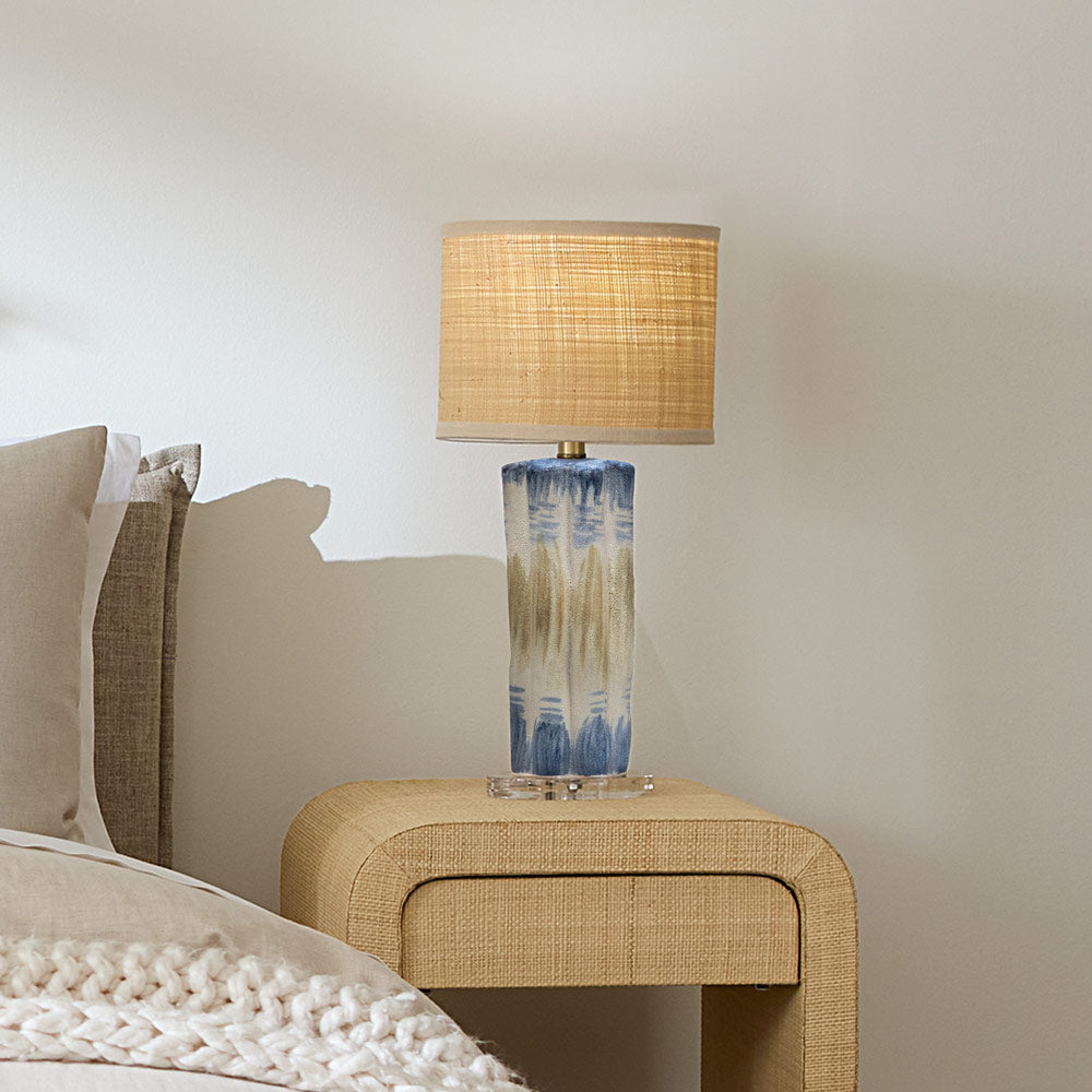 Abstract Table Lamp iin living room.
