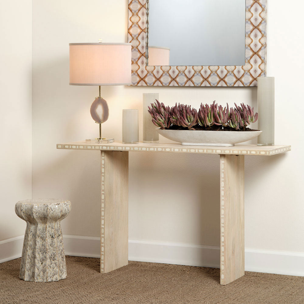 Agate Table Lamp in living room.