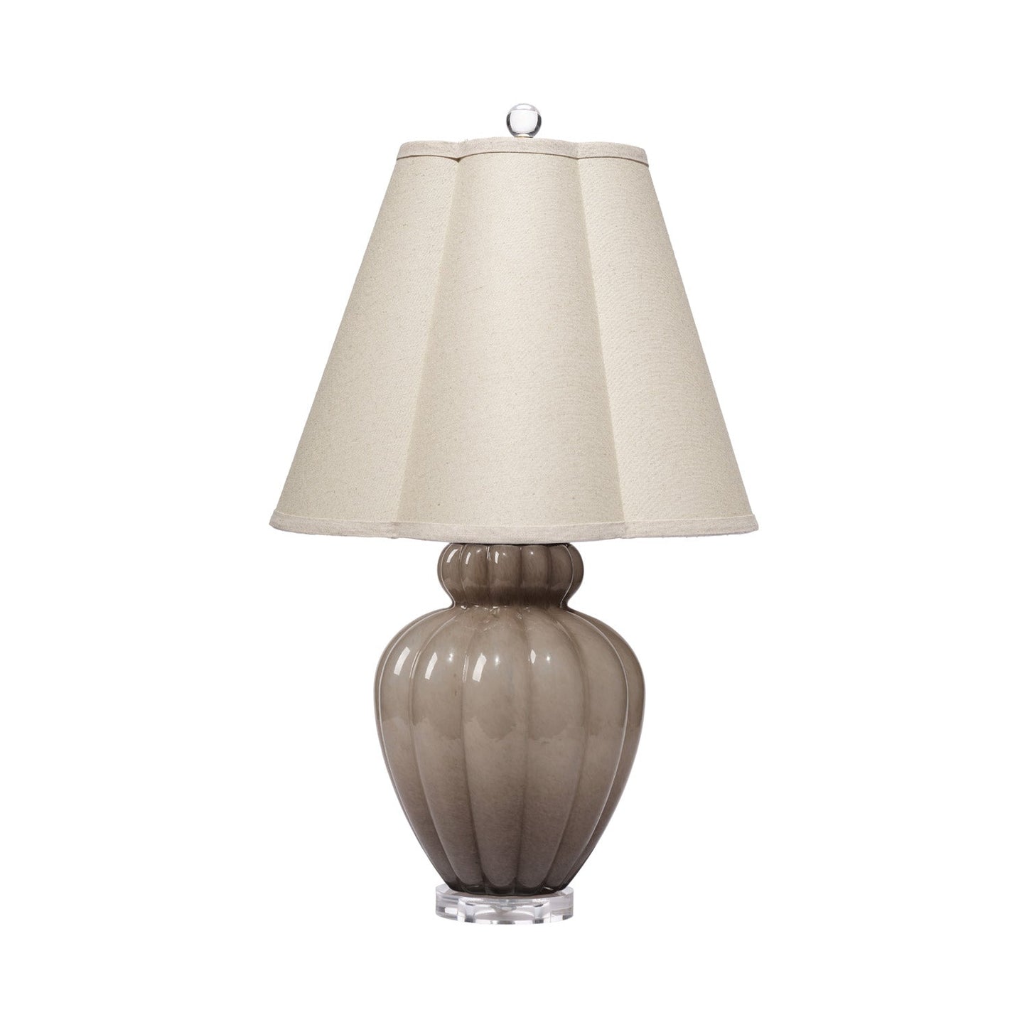 Agnes Table Lamp in Taupe.