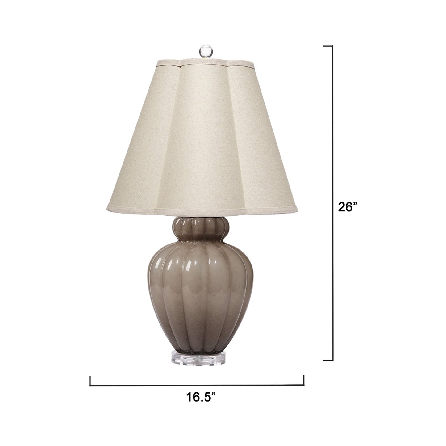 Agnes Table Lamp - line drawing.