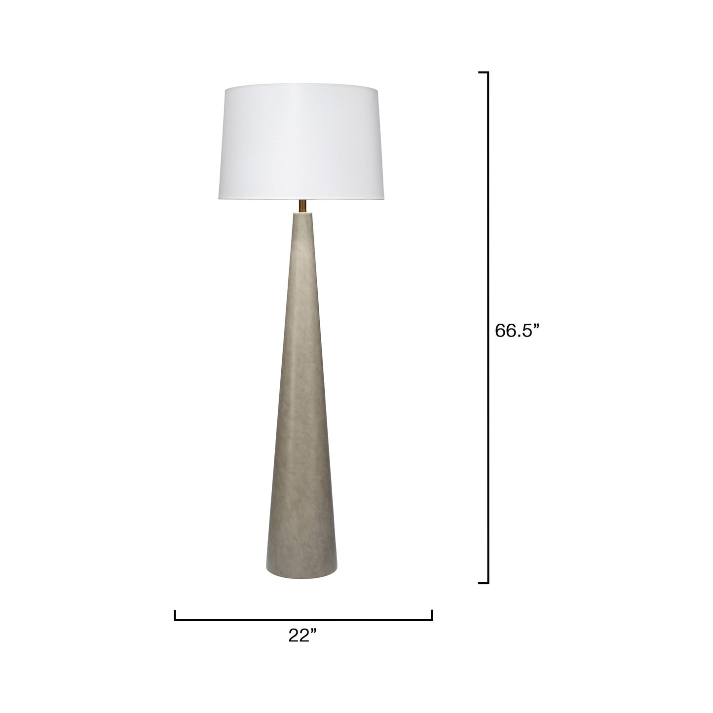 Alps Floor Lamp - line drawing.