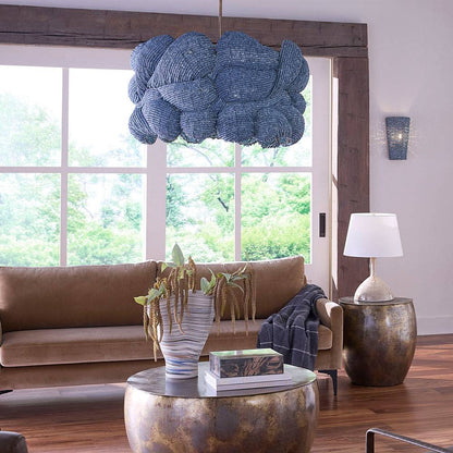 Anguilla Chandelier in living room.