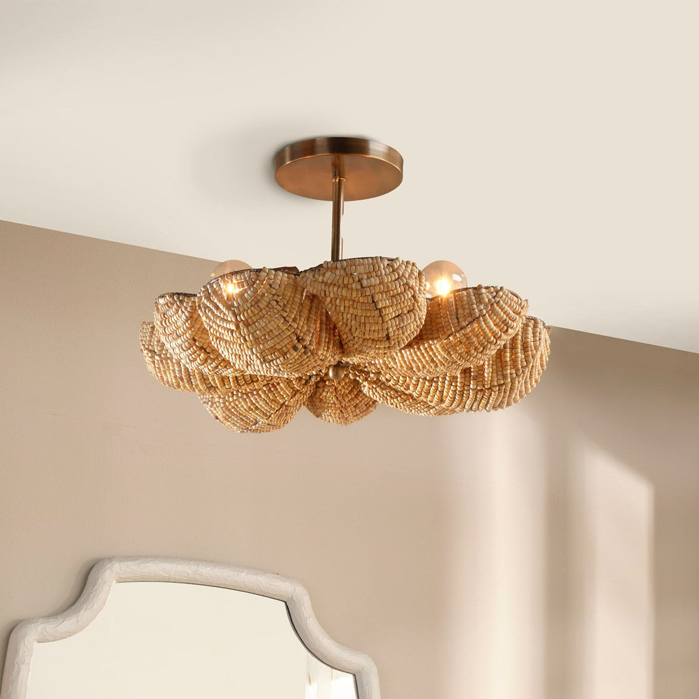 Anguilla Semi Flush Mount Ceiling Light in Detail.