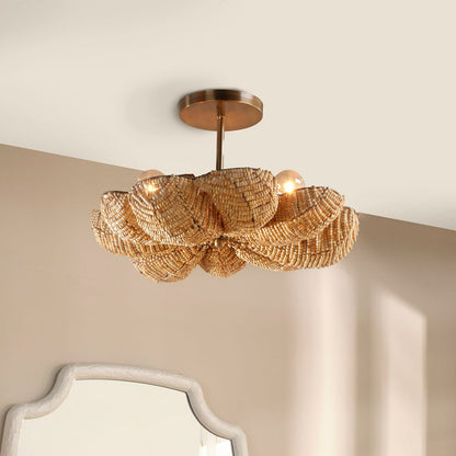 Anguilla Semi Flush Mount Ceiling Light in Detail.