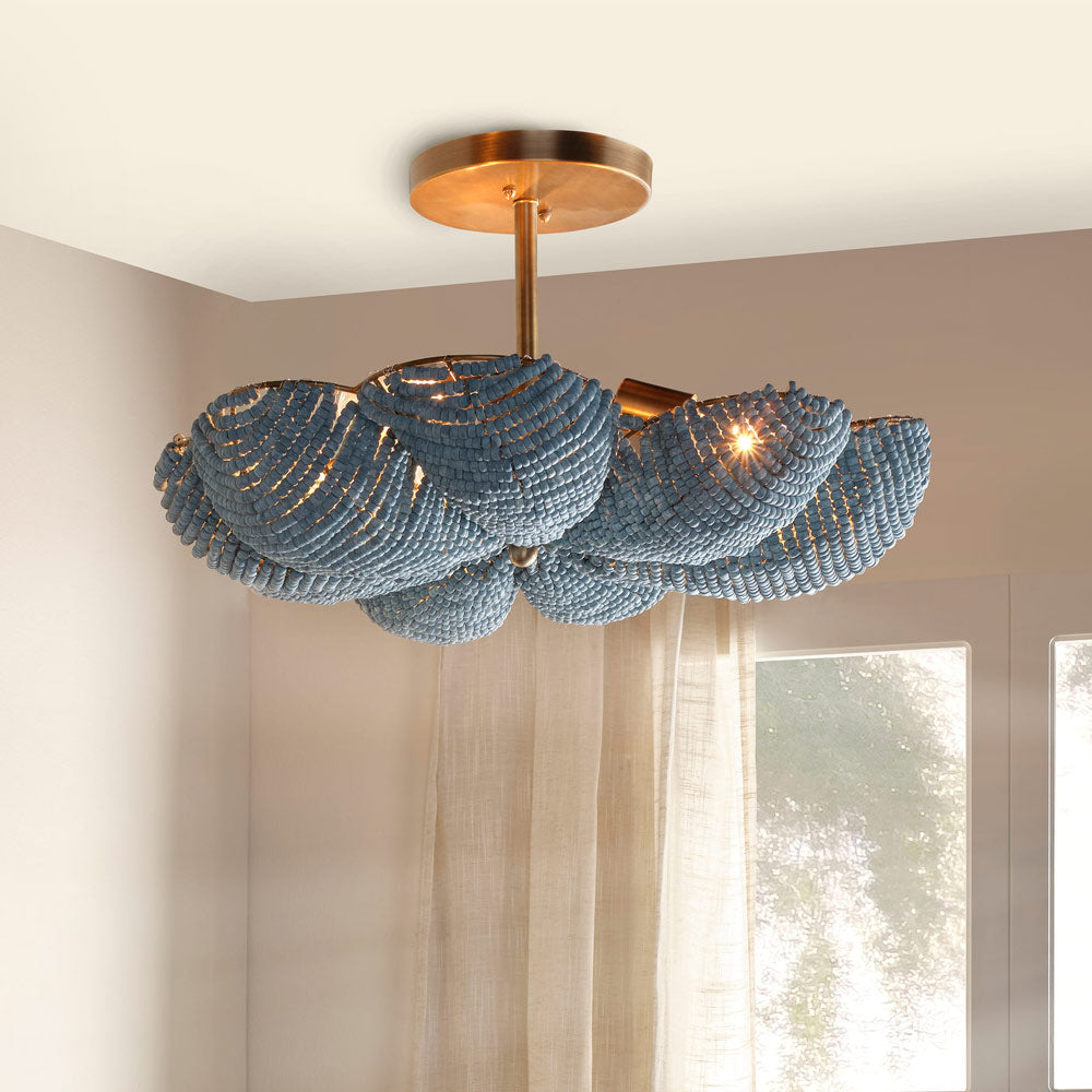 Anguilla Semi Flush Mount Ceiling Light in Detail.