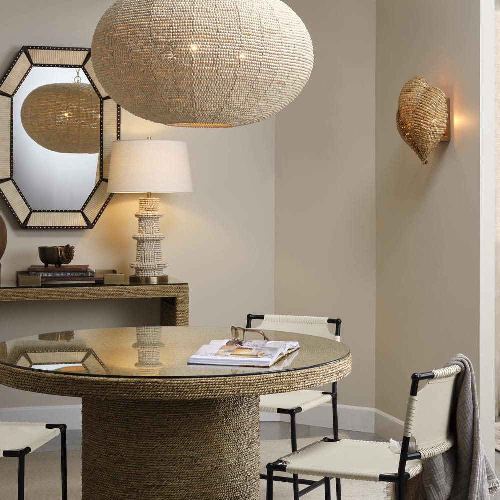 Anguilla Wall Light in living room.
