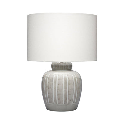 Arthur Table Lamp in Light Grey.