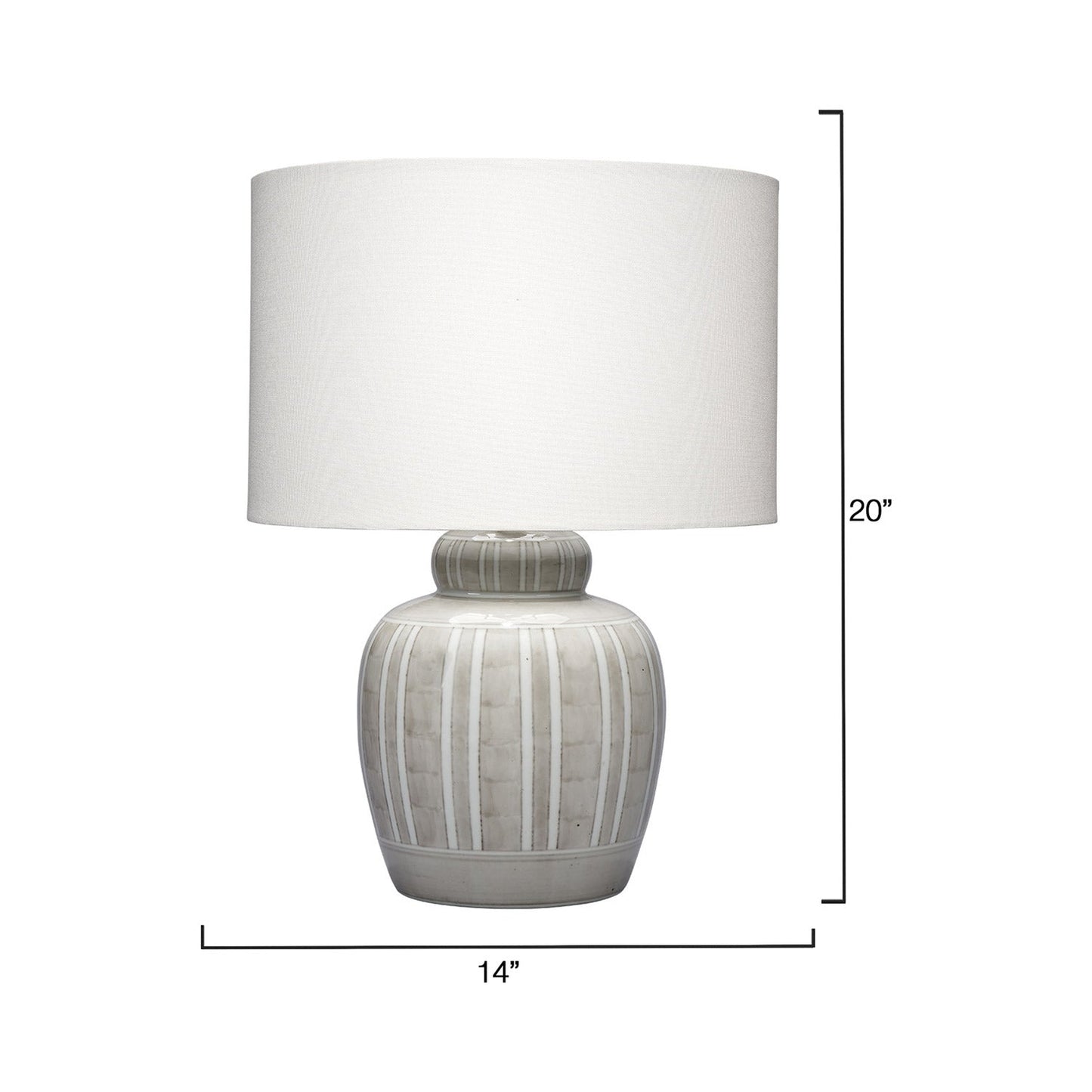 Arthur Table Lamp - line drawing.