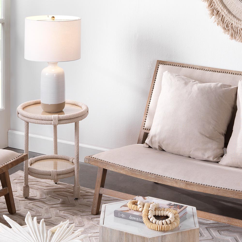 Ashwell Table Lamp in living room.