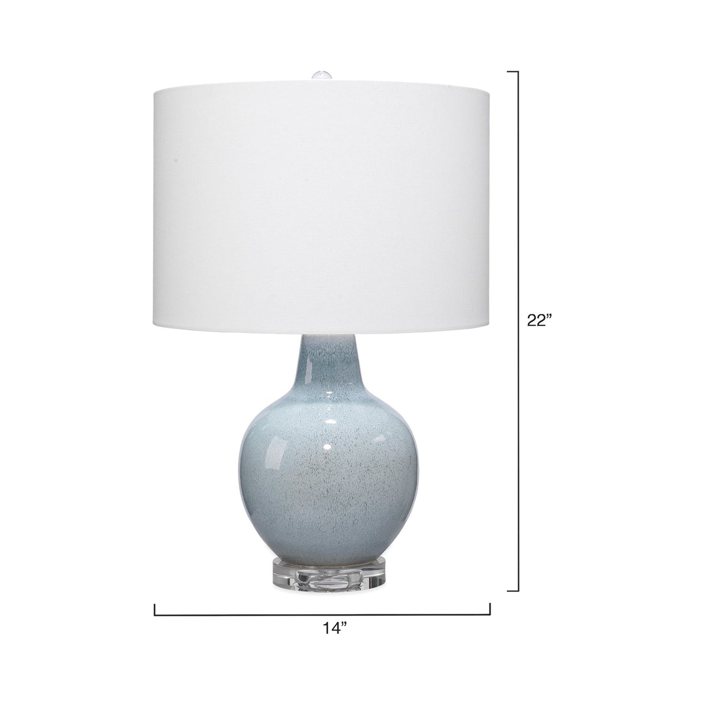 Aubrey Table Lamp - line drawing.