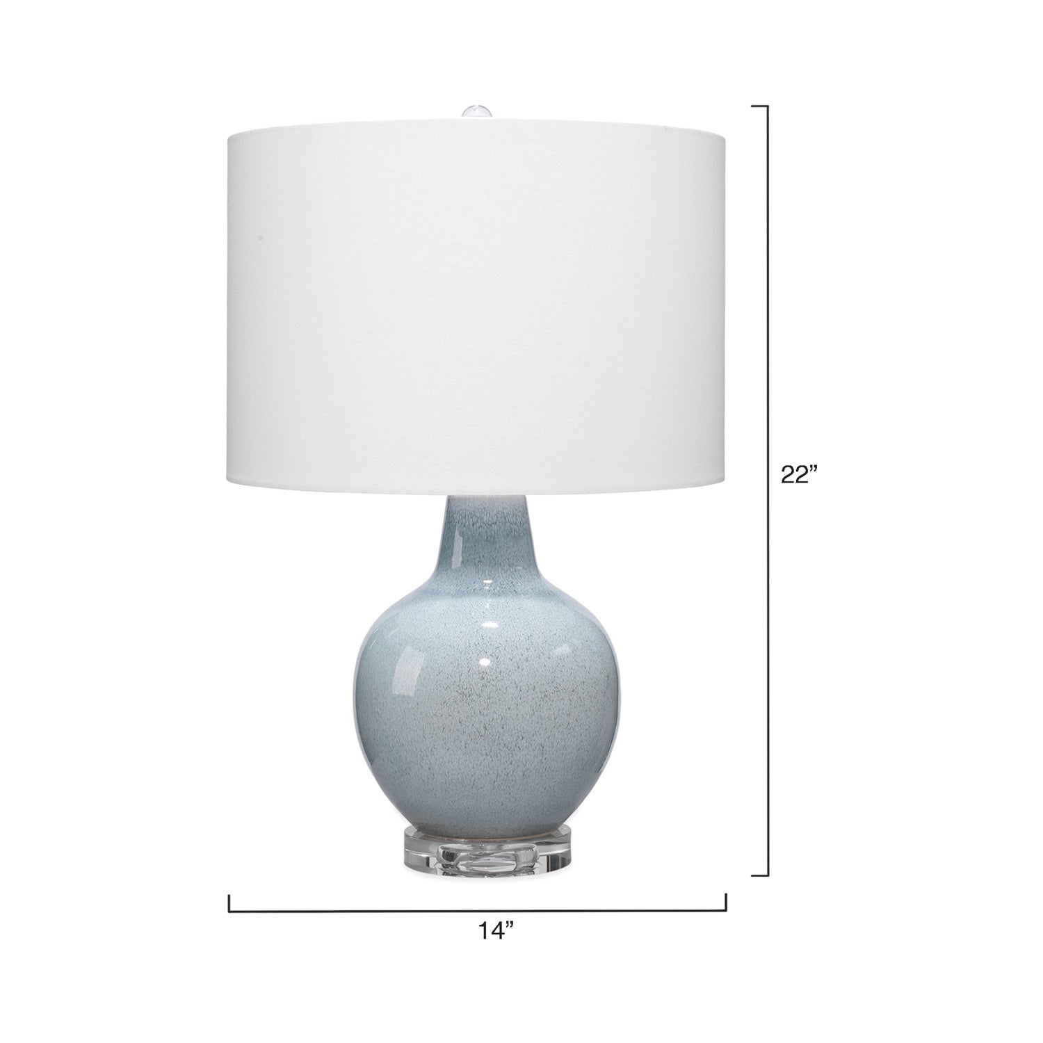 Aubrey Table Lamp - line drawing.