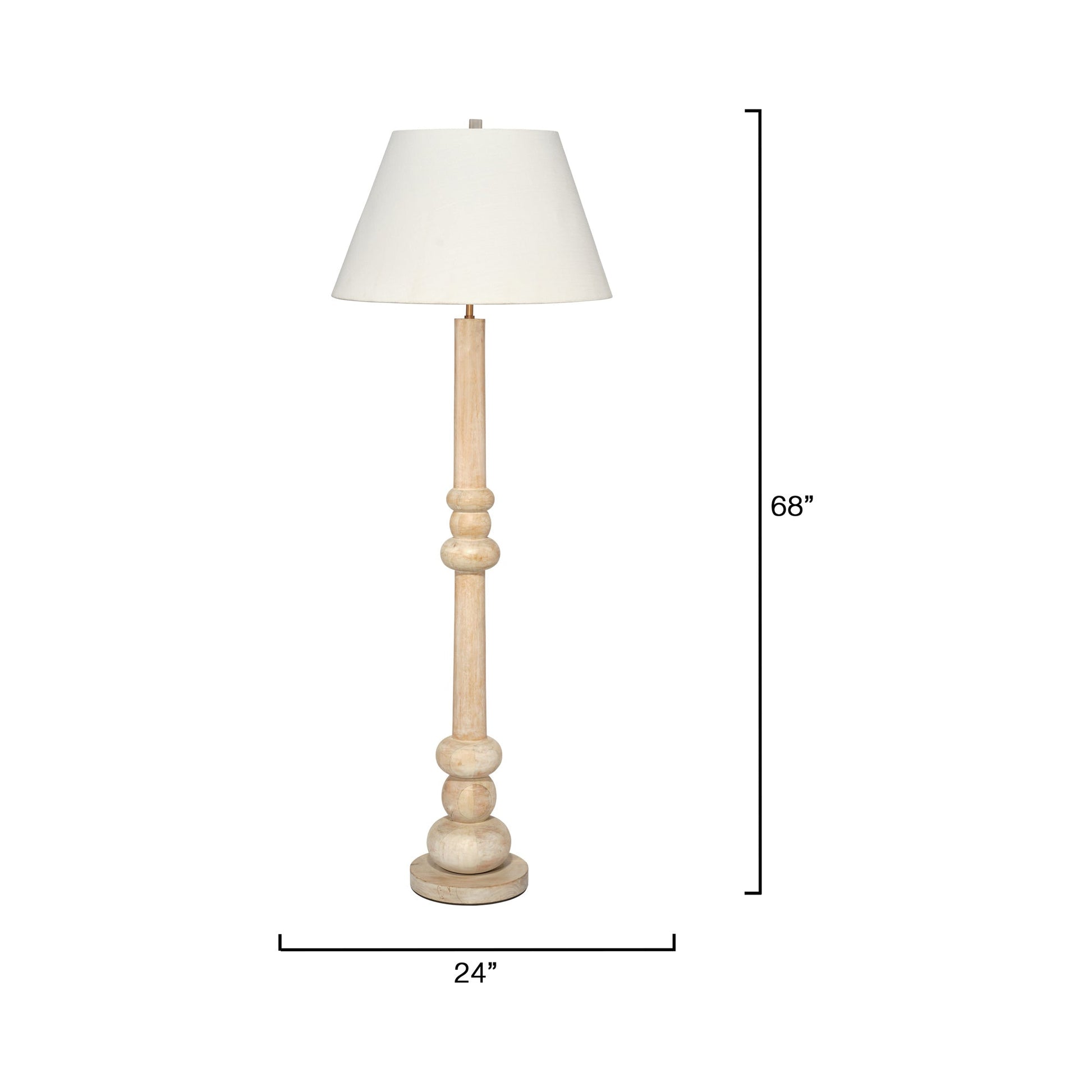 Augustine Floor Lamp - line drawing.