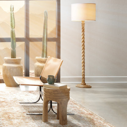 Barley Floor Lamp in living room.