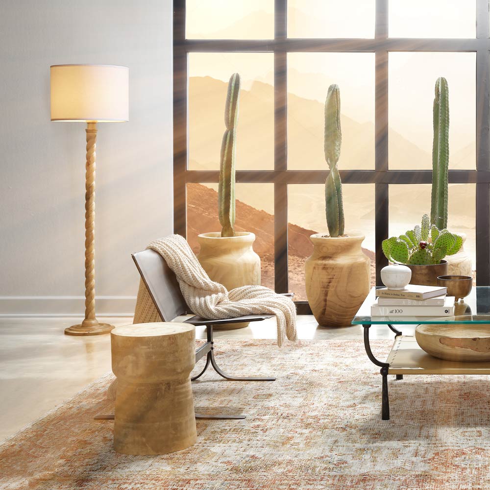 Barley Floor Lamp in living room.