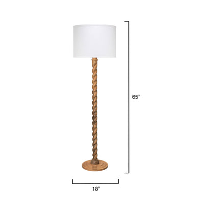 Barley Floor Lamp - line drawing.