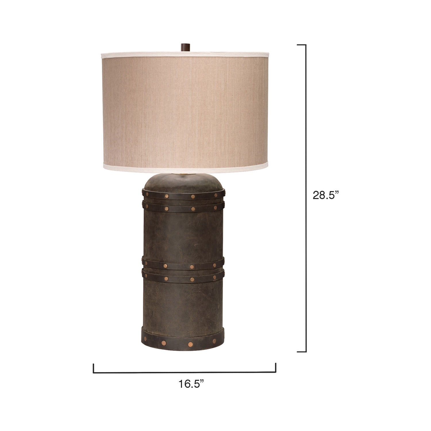 Barrel Table Lamp - line drawing.