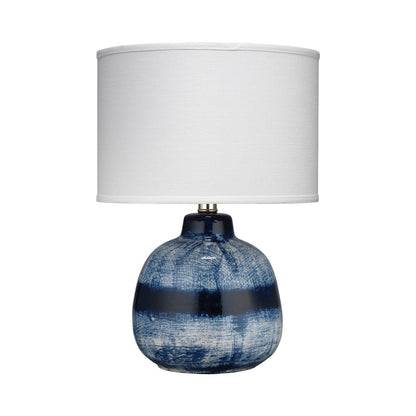 Batik Table Lamp in Blue/White (Small).