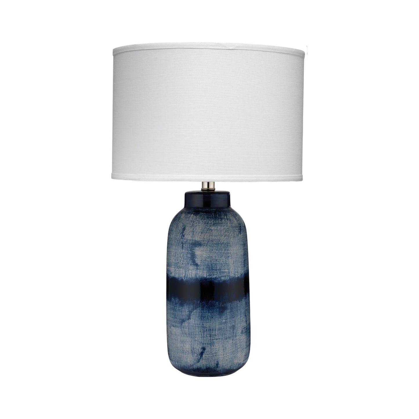 Batik Table Lamp in Blue/White (Large).