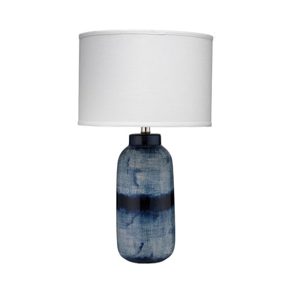 Batik Table Lamp in Blue/White (Large).