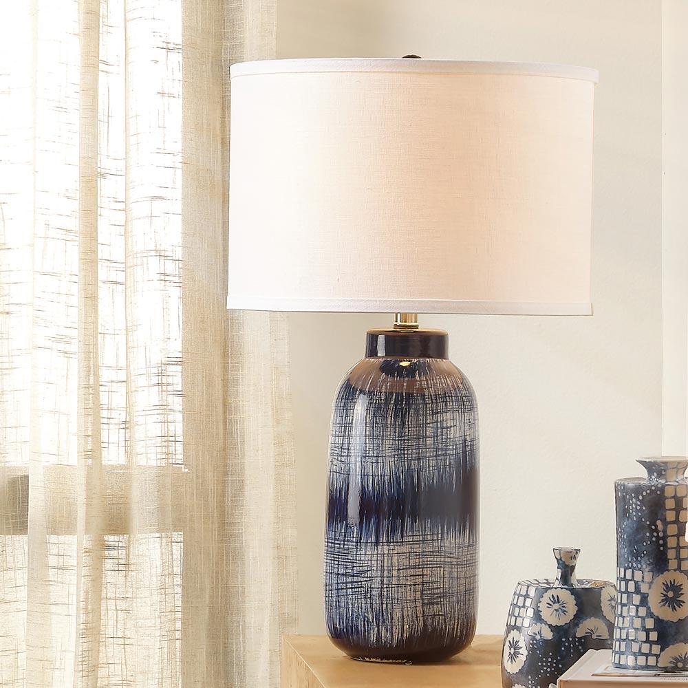 Batik Table Lamp in Detail.