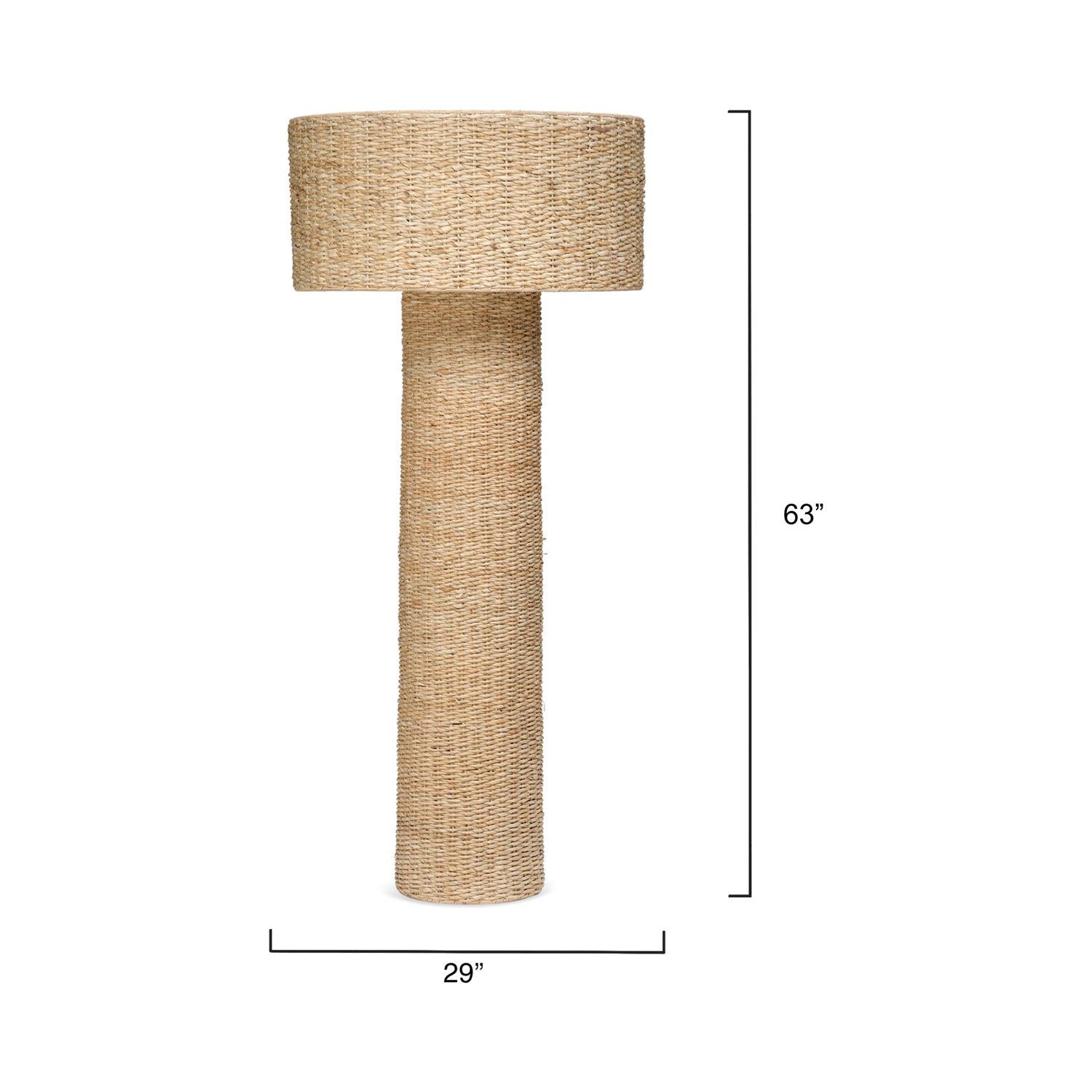 Big Island Floor Lamp - line drawing.