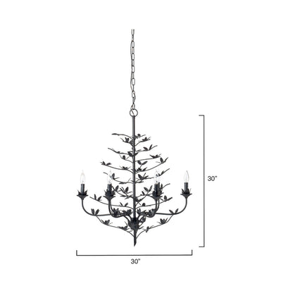 Blooming Chandelier - line drawing.