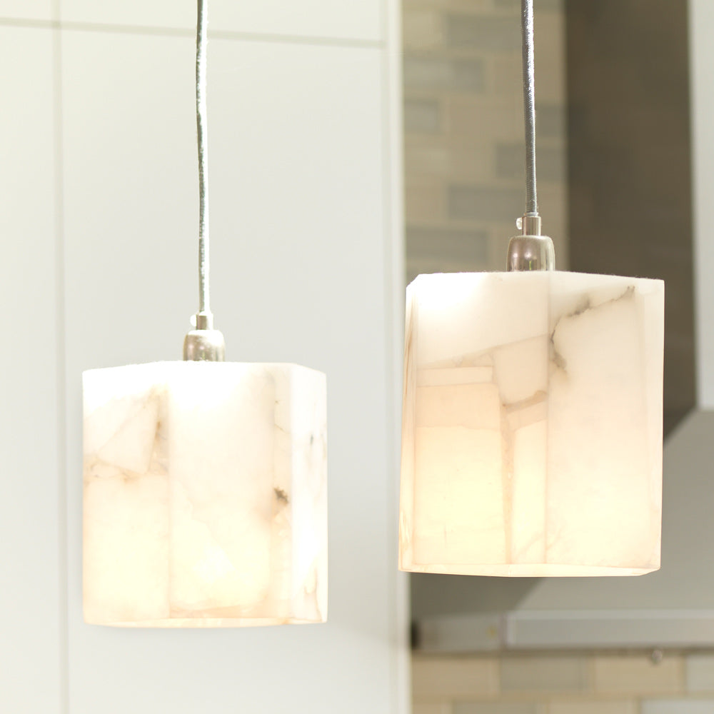 Borealis Hexagon Pendant Light in Detail.