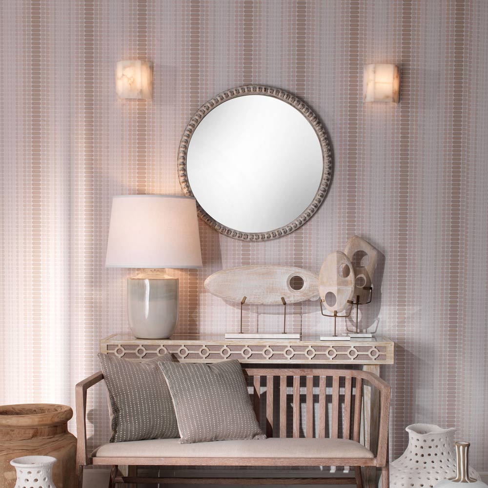 Borealis Hexagon Wall Light in living room.
