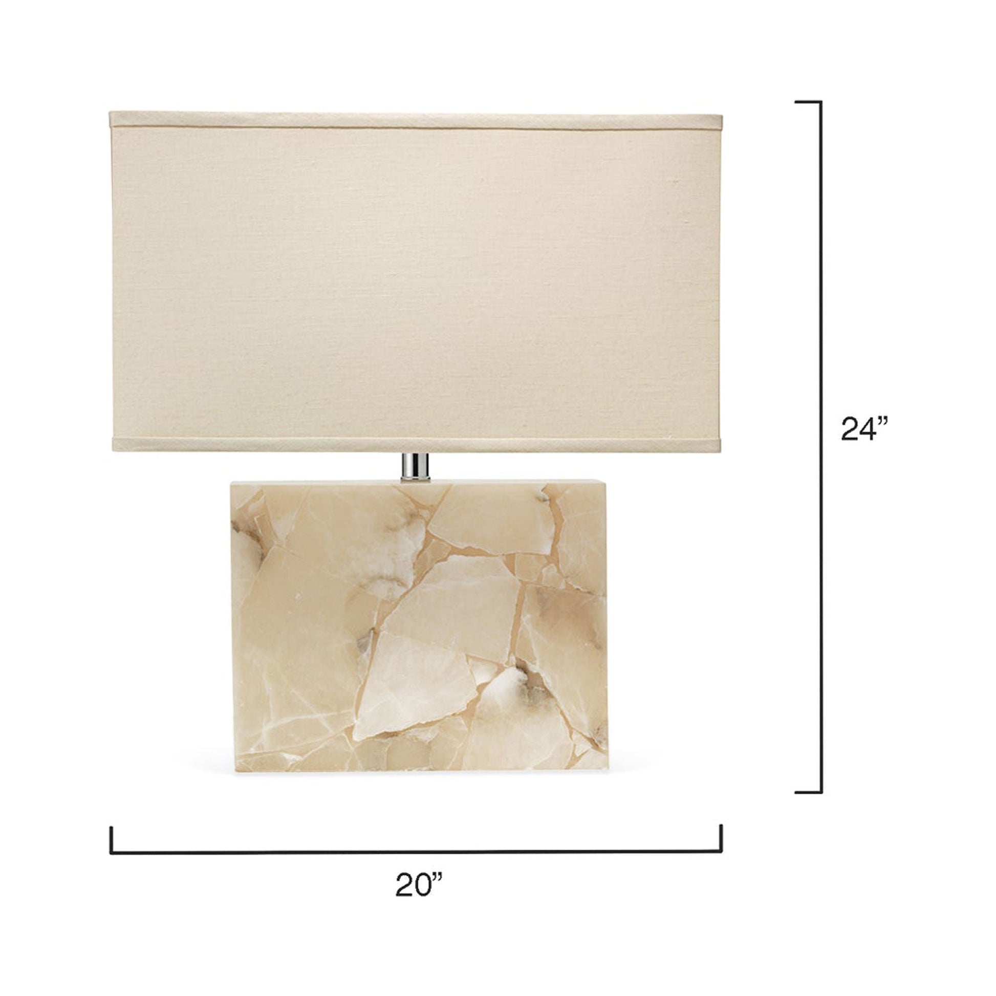 Borealis Table Lamp - line drawing.