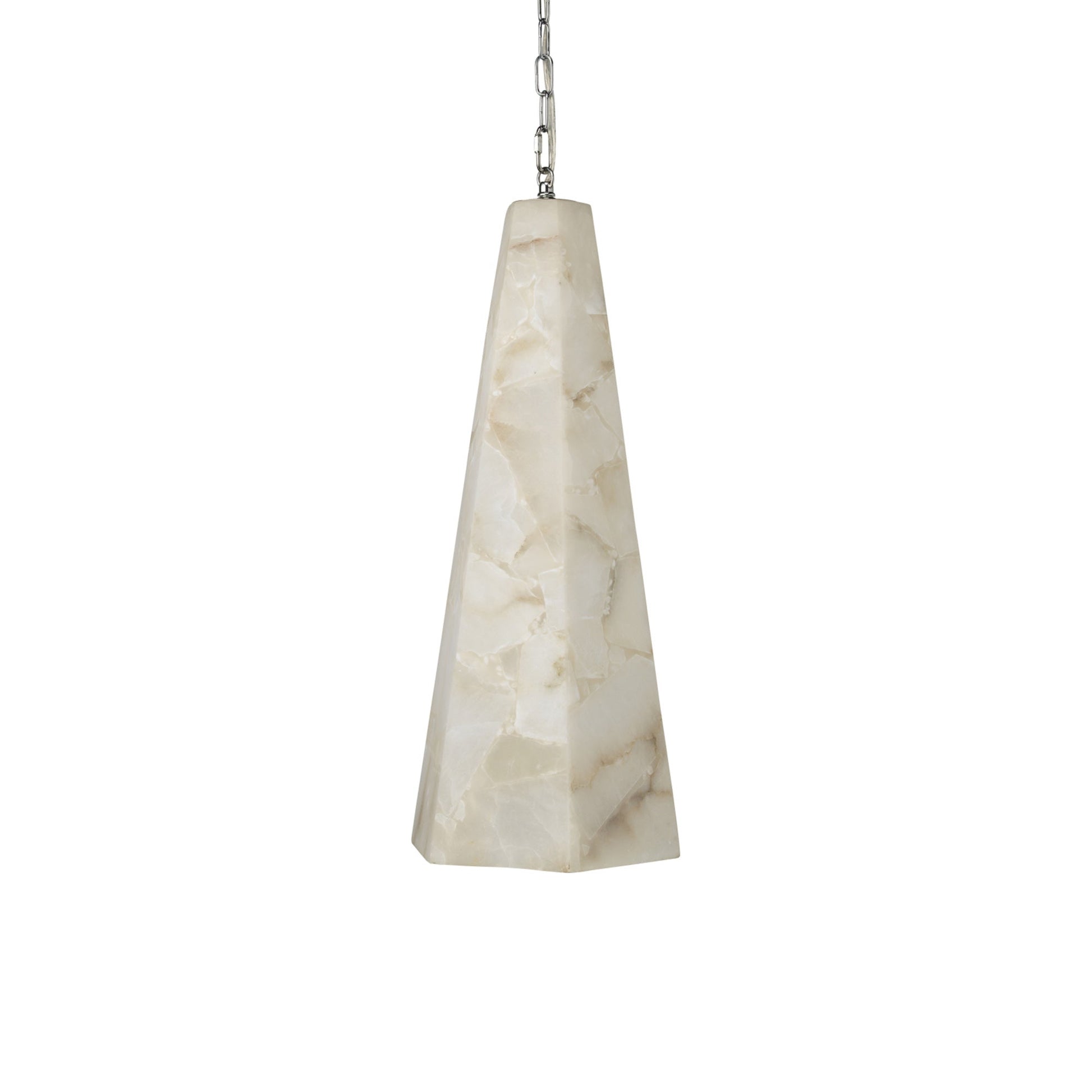 Borealis Tall Hexagon Pendant Light.