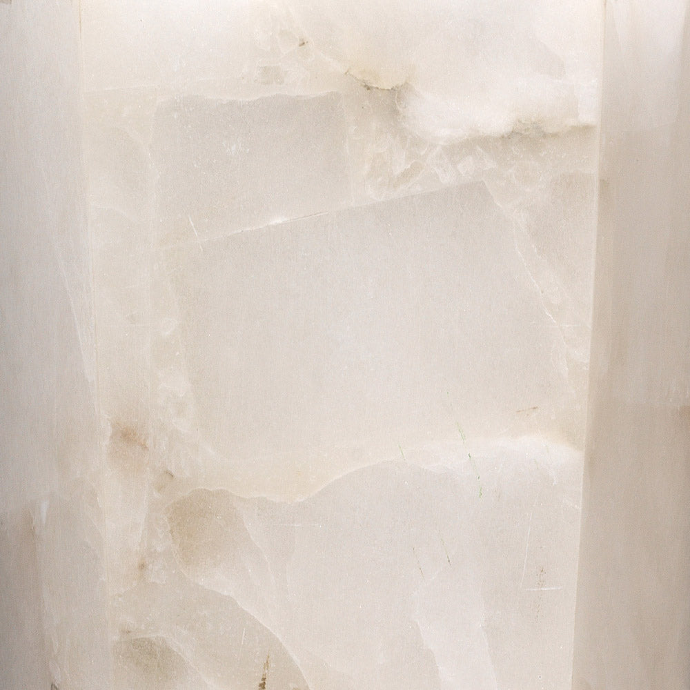 Borealis Tall Hexagon Wall Light in Detail.
