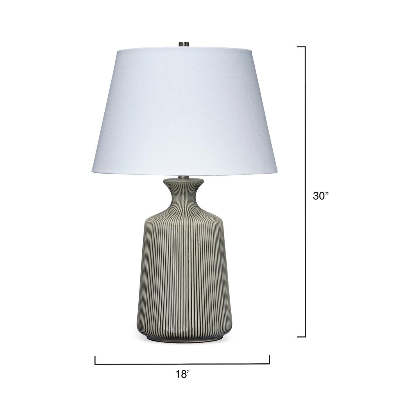 Brenton Table Lamp - line drawing.