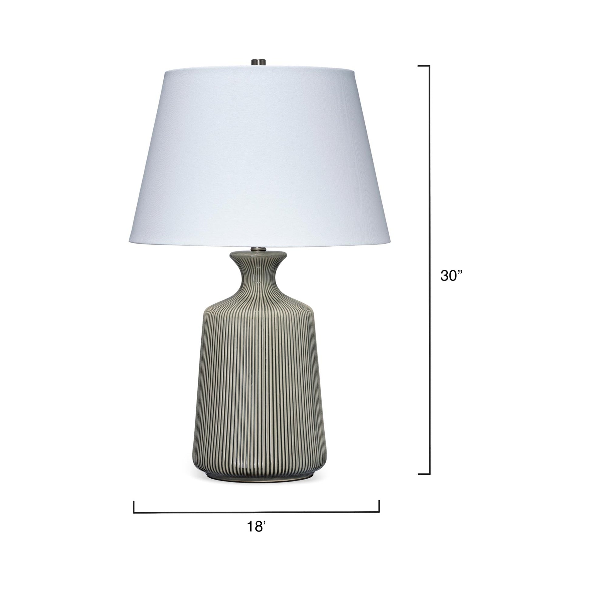 Brenton Table Lamp - line drawing.