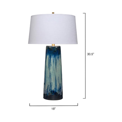 Brushstroke Table Lamp - line drawing.