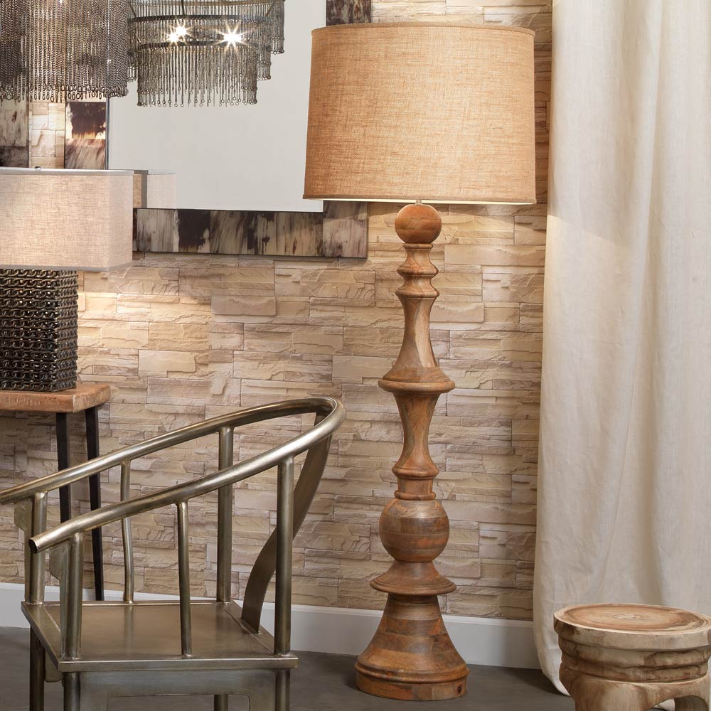 Budapest Floor Lamp in living room.