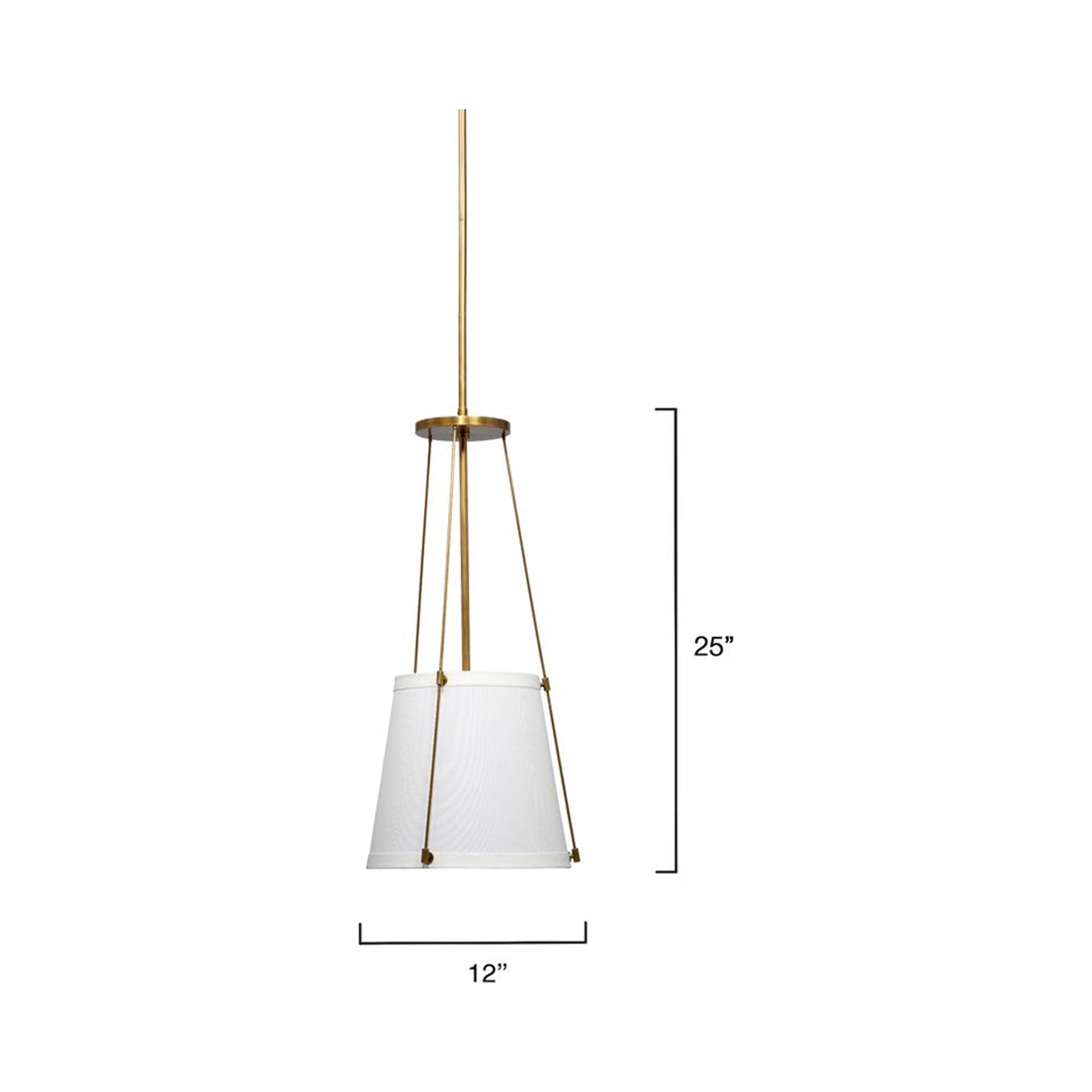 California Pendant Light - line drawing.