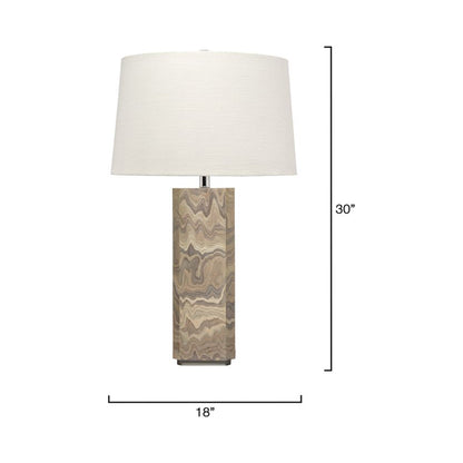 Canyon Table Lamp - line drawing.