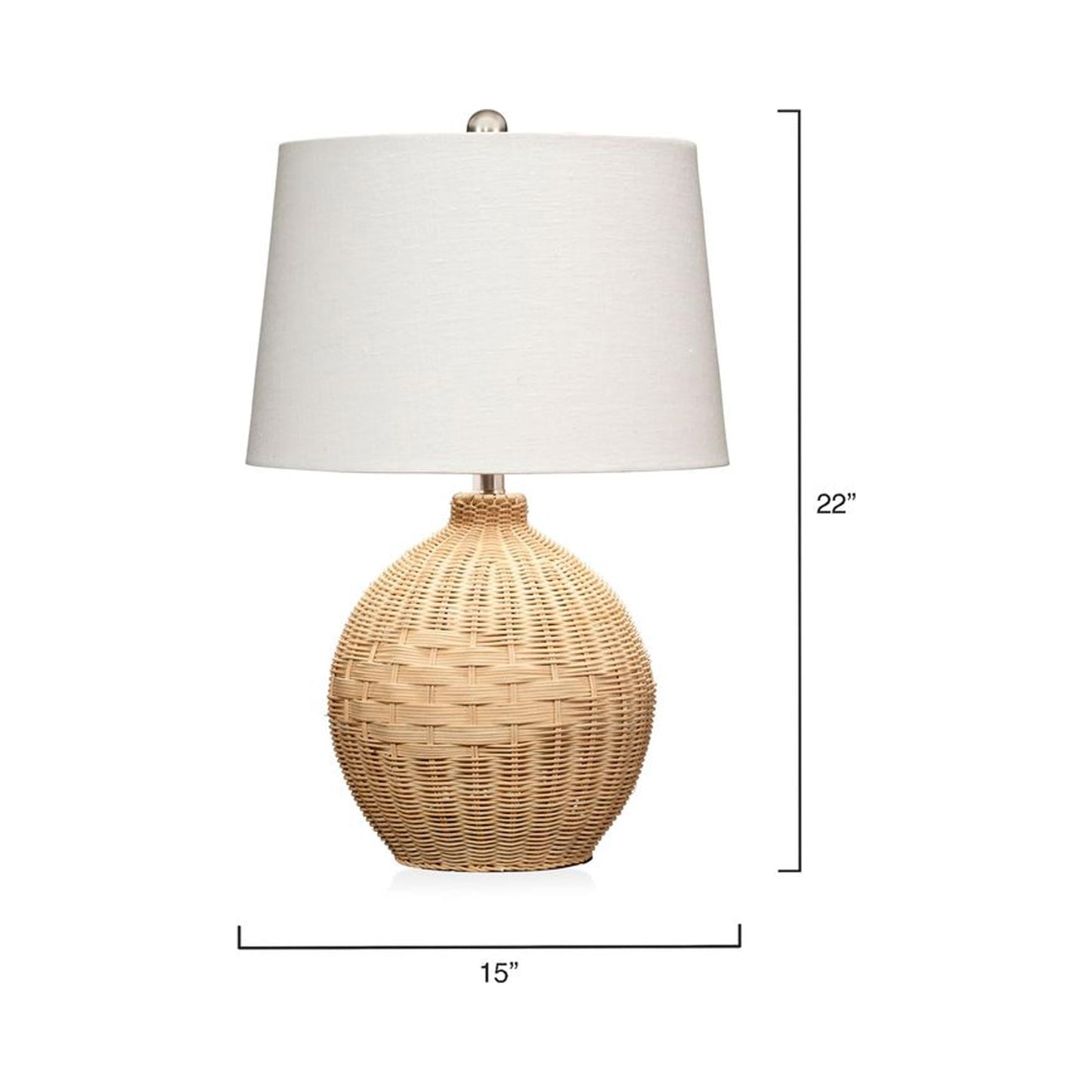 Cape Table Lamp - line drawing.