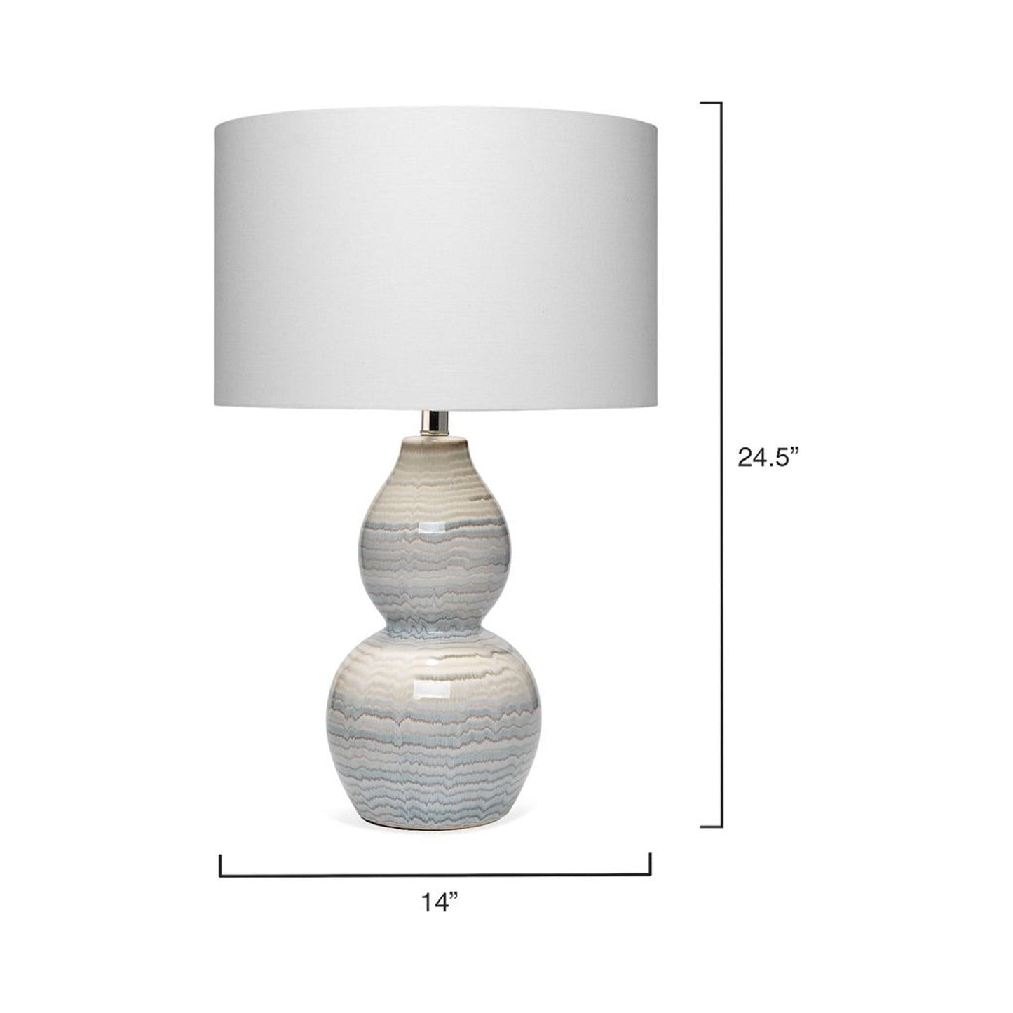 Catalina Table Lamp - line drawing.