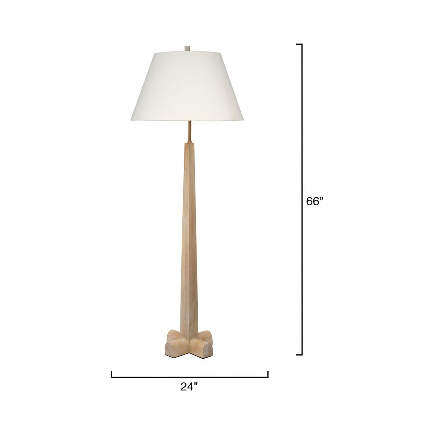 Charleston Floor Lamp - line drawing.