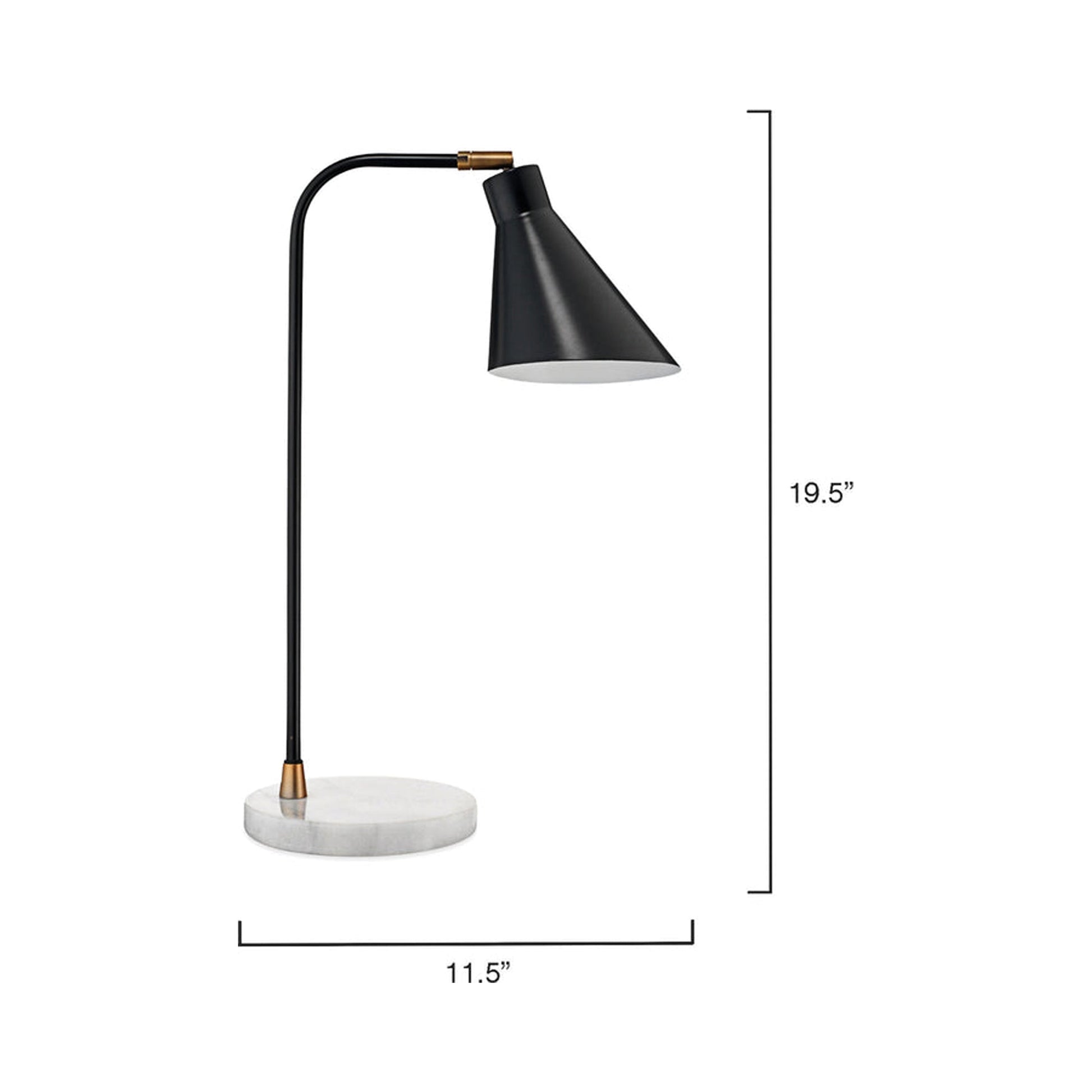 Chronicle Table Lamp - line drawing.