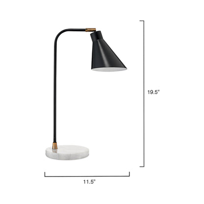Chronicle Table Lamp - line drawing.