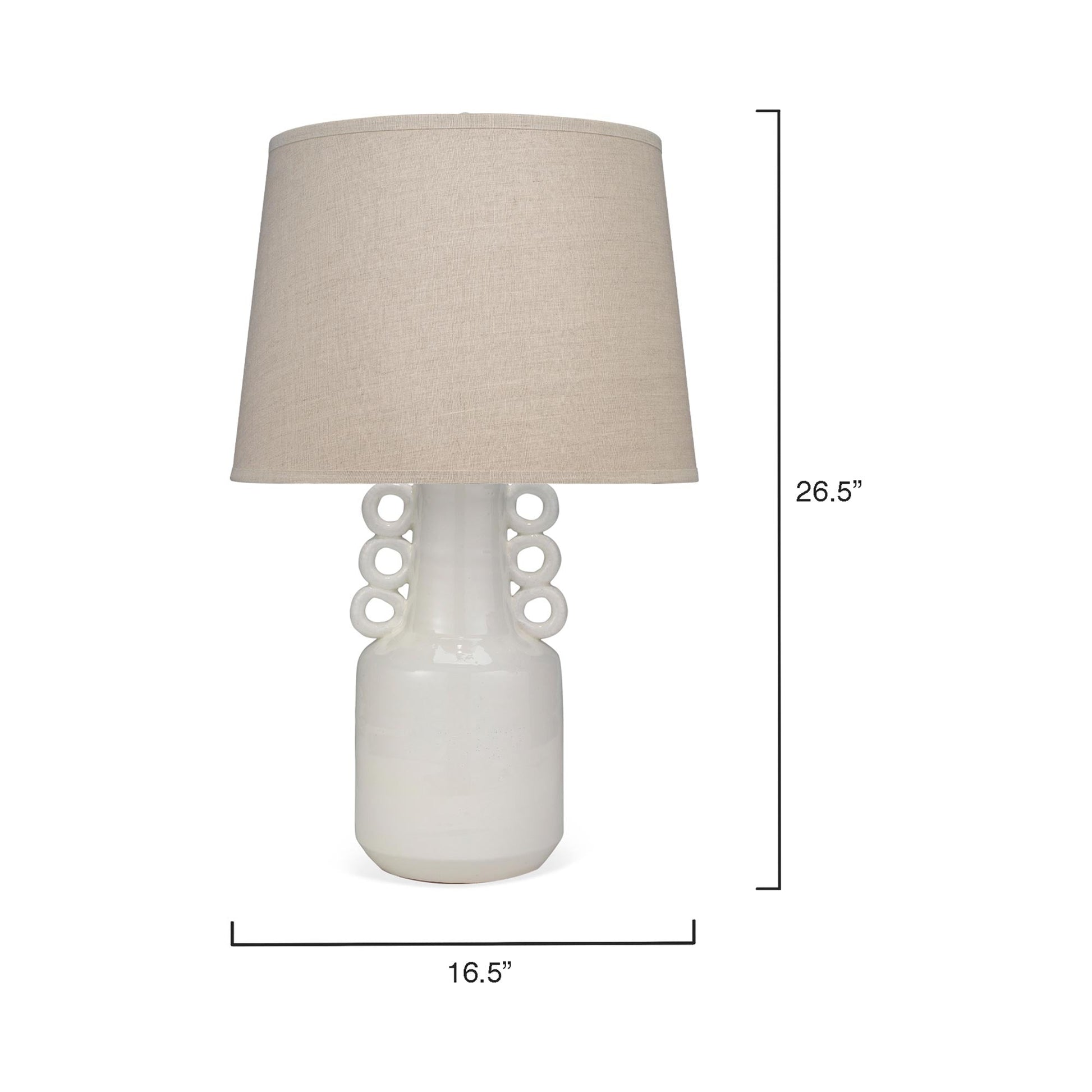 Circus Table Lamp - line drawing.